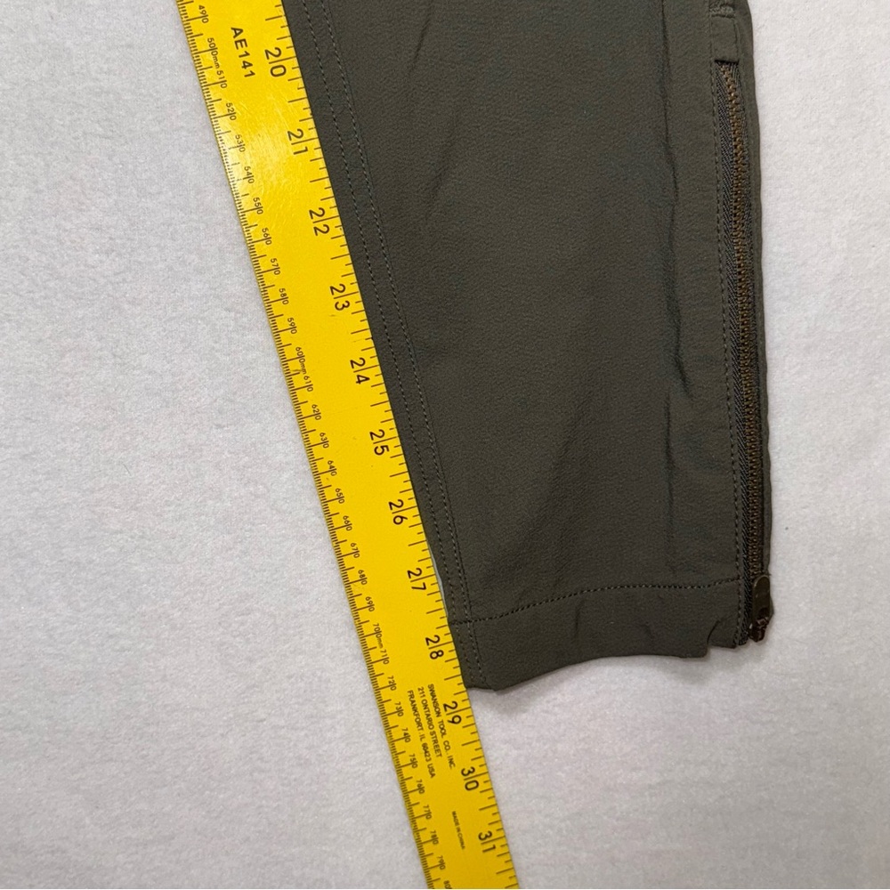 Athleta Wander Skinny Pants olive green Low-rise Women’s Size 4 - Picture 12 of 12